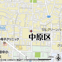 神奈川県川崎市中原区下小田中3丁目18-15周辺の地図