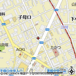神奈川県川崎市高津区子母口342周辺の地図