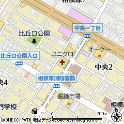ユニクロ相模原中央店周辺の地図