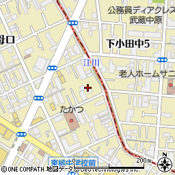 神奈川県川崎市高津区子母口488-2周辺の地図