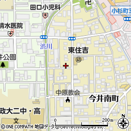 神奈川県川崎市中原区今井南町6-24周辺の地図