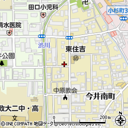 神奈川県川崎市中原区今井南町6-23周辺の地図
