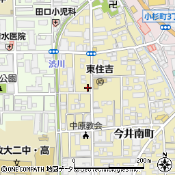 神奈川県川崎市中原区今井南町6-18周辺の地図