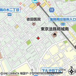 東京都大田区鵜の木2丁目27周辺の地図