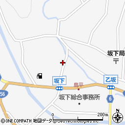 岐阜県中津川市坂下1605周辺の地図