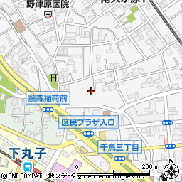 東京都大田区千鳥3丁目3周辺の地図