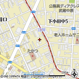 チケパ川崎子母口第１駐車場周辺の地図
