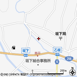 岐阜県中津川市坂下1640-8周辺の地図