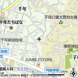 神奈川県川崎市高津区千年216周辺の地図