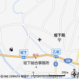 岐阜県中津川市坂下1643周辺の地図