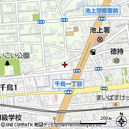 東京都大田区千鳥1丁目9周辺の地図