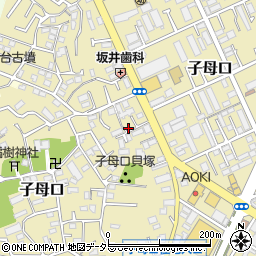 神奈川県川崎市高津区子母口209-15周辺の地図