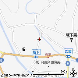 岐阜県中津川市坂下1605-3周辺の地図