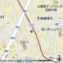 神奈川県川崎市高津区子母口487周辺の地図
