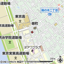 東京都大田区鵜の木2丁目40周辺の地図