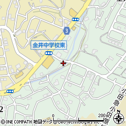 東京都町田市金井ヶ丘2丁目43-32周辺の地図