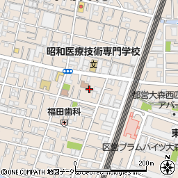 東京都大田区中央8丁目39周辺の地図