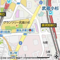ドコモショップ　武蔵小杉店周辺の地図