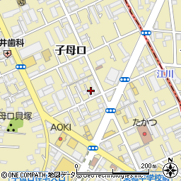 神奈川県川崎市高津区子母口363周辺の地図