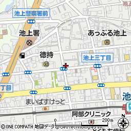 東京都大田区池上3丁目34-12周辺の地図