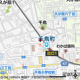 東京都大田区千鳥3丁目6-2周辺の地図