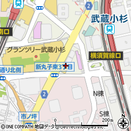 ジーンズメイト武蔵小杉店周辺の地図