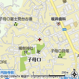 神奈川県川崎市高津区子母口128-12周辺の地図
