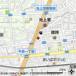 東京都大田区池上3丁目36周辺の地図