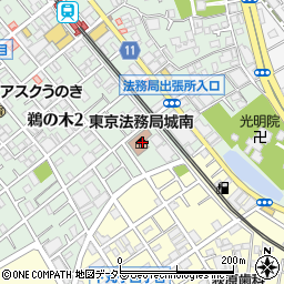 東京法務局城南出張所周辺の地図