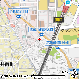 神奈川県川崎市中原区市ノ坪29周辺の地図