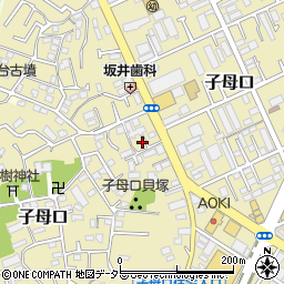 神奈川県川崎市高津区子母口209周辺の地図