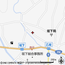 岐阜県中津川市坂下1640-6周辺の地図