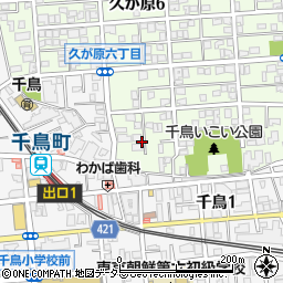 東京都大田区久が原6丁目24周辺の地図