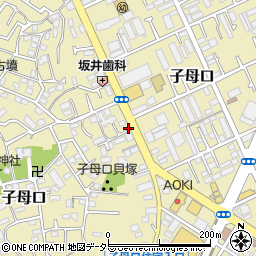 神奈川県川崎市高津区子母口208周辺の地図