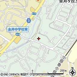 東京都町田市金井ヶ丘周辺の地図