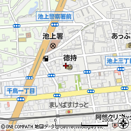 東京都大田区池上3丁目35周辺の地図