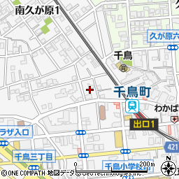 東京都大田区千鳥3丁目5周辺の地図