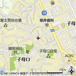 神奈川県川崎市高津区子母口54-194周辺の地図