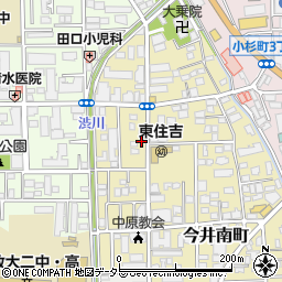 神奈川県川崎市中原区今井南町6-11周辺の地図