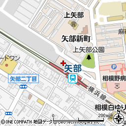 相模原市営　矢部駅北口自転車駐車場周辺の地図