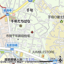 神奈川県川崎市高津区千年61周辺の地図