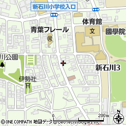 リパーク横浜新石川３丁目第３駐車場周辺の地図