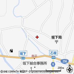 岐阜県中津川市坂下1640周辺の地図