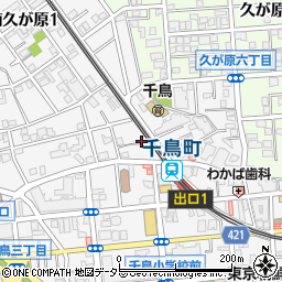 東京都大田区千鳥3丁目6周辺の地図