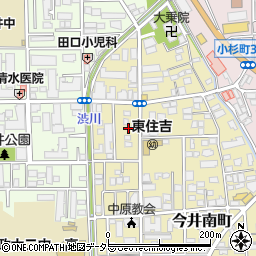神奈川県川崎市中原区今井南町6-10周辺の地図