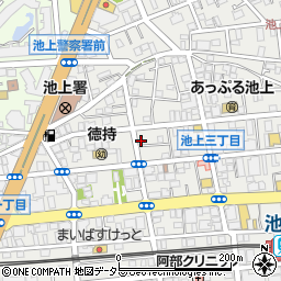 東京都大田区池上3丁目34-15周辺の地図