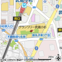 韓国ごはん ダイダイ グランツリー武蔵小杉店周辺の地図