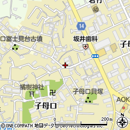 神奈川県川崎市高津区子母口54-290周辺の地図
