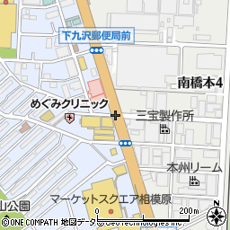下九沢団地入口周辺の地図