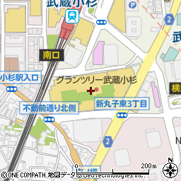 イレブンカット・グランツリー　武蔵小杉店周辺の地図